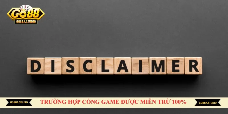 Trường hợp cổng game được miễn trừ 100%